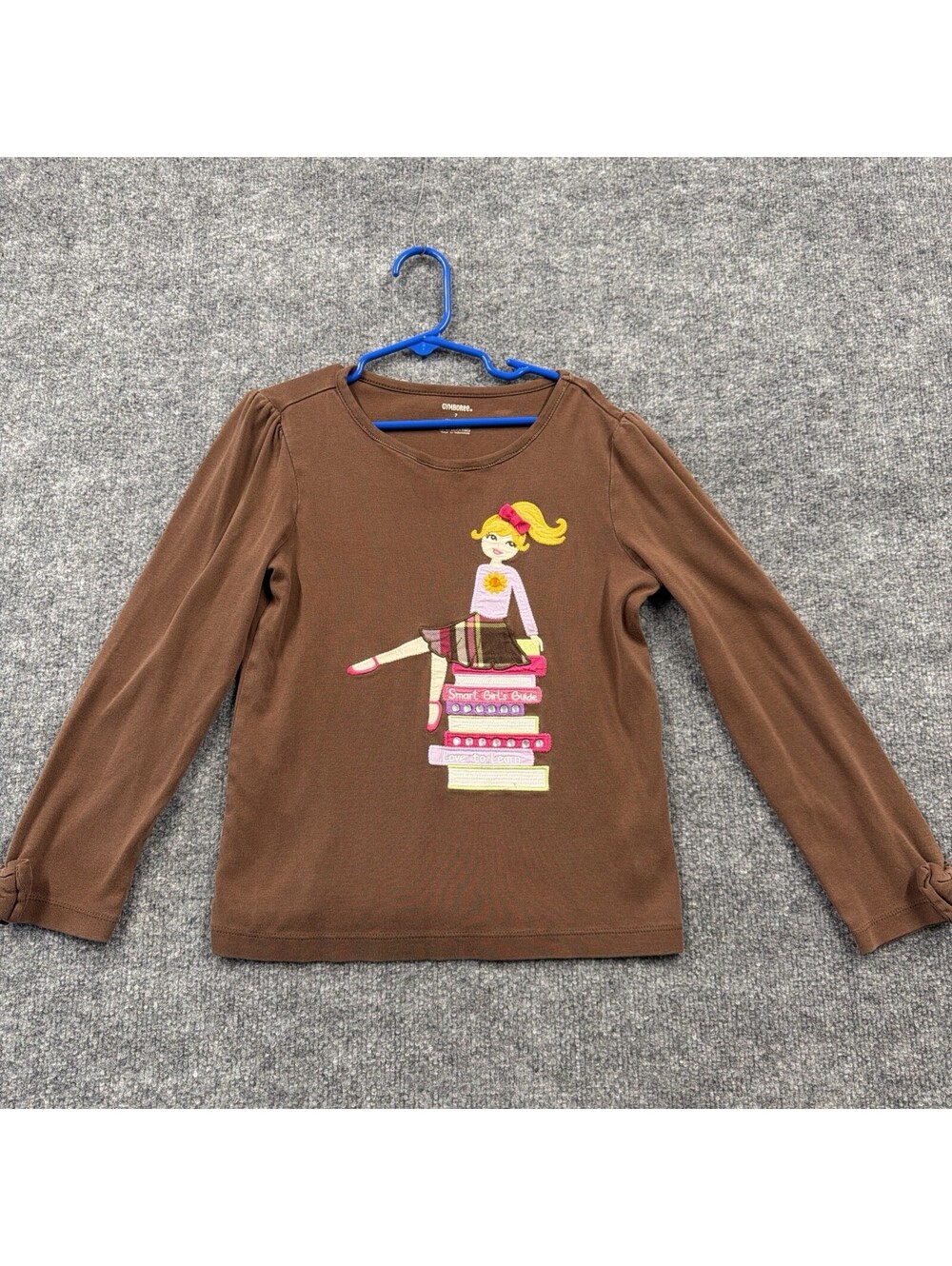Girls gymboree Brown Long Sleeve Shirt Size 7